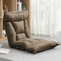 Floor Chair Floor chair with backrest foldable and headrest lazy sofa meditation chair window chair floor chair for adults comfortable armless lounge chair gaming chair ideal for reading (/Lig