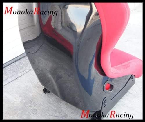 (A Pair) LARGE Size Single Comfortable Fabric Simulator Cockpit Gaming Chair Racing Seat (Red- Single Large)