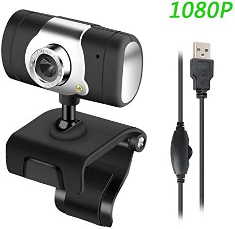 Computer Camera 1080/720/480P HD USB 2.0 HD Web Cam Camera Webcam with Microphone for Live Broadcast Video Calling Conference Work (Color : 1080P)