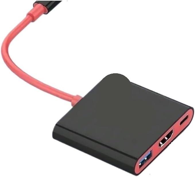 Switch USB C Dock 4K HDMI 100W PD 3-in-1 Hub for Gaming/Travel/MacBook Pro Adapter(Black)