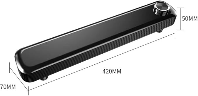 Computer Speakers Computer Sound Bar USB Powered PC Speakers 3.5mm Aux-in Computer Speakers for PC or Laptop (Color : Black)
