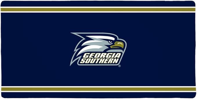 Georgia Southern University Primary Logo Stripes Large Gaming Mouse Pad with Stitched Edges Non-Slip Base for Gamer Home and Office 31.5 x 15.12