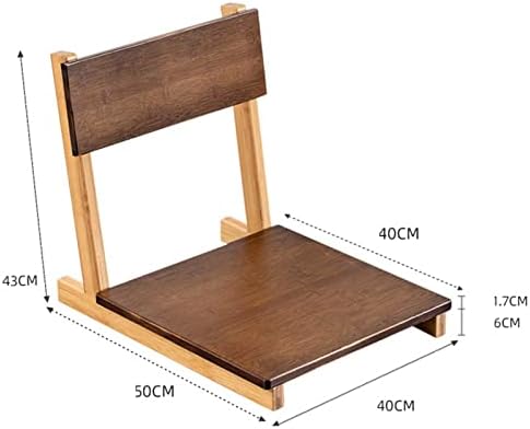 BTZHY Floor Chair Chair Portable Wooden Chair Without Legs Floor Chair seat with Tilting backrest Floor Chair