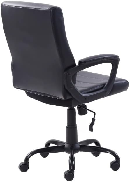Office Chair Gaming Chair Computer Chair Black Office Chairs are Comfortable with Its Padded Armrest Ergonomically Placed