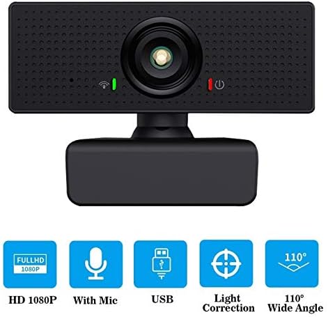 Computer Camera HD 1080P Webcam USB with Mic Mini Computer Camera Flexible Rotatable for Laptops Desktop Webcam Camera Online Education (Color : 2)