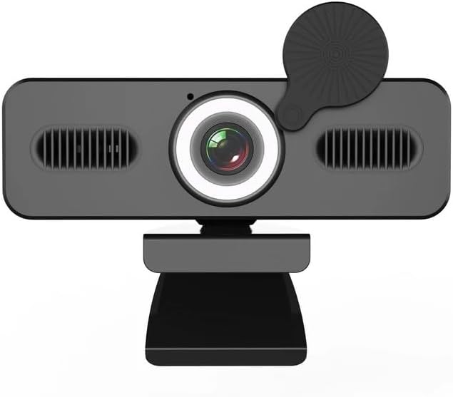 Webcam 4k Webcam 1080P Web Camera with Microphone Web Cam for PC Computer Laptop Video with Webcam Cover(4k)