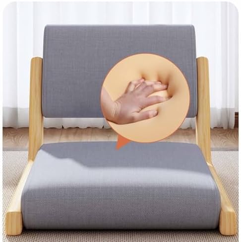 Floor Chair Floor Chair Floor Sofa Reading Chair Japanese Legless Indoor Chair Tatami Floor Chair With Backrest Balcony Chair Living Room Chair Space Saving Tea Room Chairs Meditation Chair (Style 2)