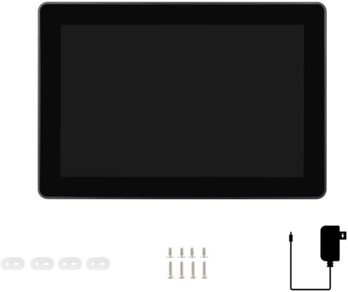 Industrial HMI All-in-one 8inch Touch Display Compatible with Raspberry Pi 5 (Included) Supports Dual 4K HDMI Output 10-Point Touch Aluminum Alloy Case (PI5-HMI-080D)