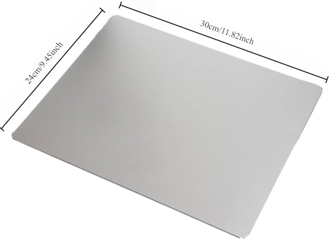 Dual-Sided Metal Mousepad - Large(11.8 x 9.4 inches) Aluminum Mouse Pad with Smooth &amp Textured Surface Easy Clean and Durable