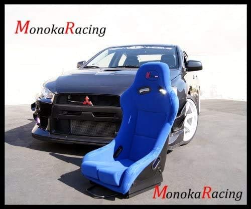 (A Pair) Large Size Single Comfortable Fabric Simulator Cockpit Gaming Chair Racing Seat (Blue-A Pair Large)