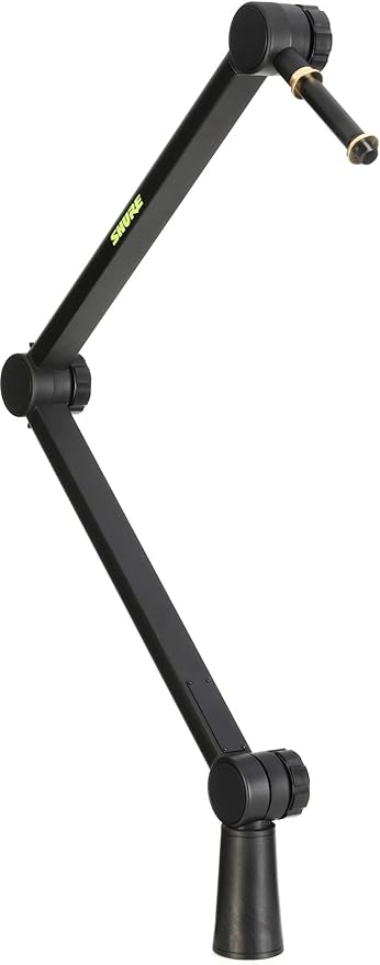 Shure MV7+ Hybrid Podcast Microphone with Adjustable Boom Arm Stand - USB &amp XLR Connectivity for Streaming Recording and Podcasting