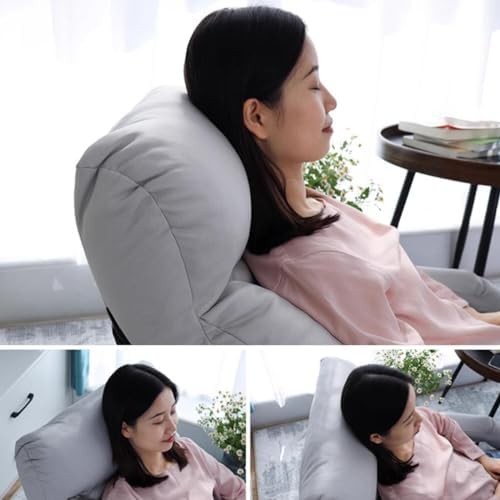 BTZHY Floor Chair Floor Chair Foldable Sleeper Chair 5-Way Adjustable Floor Chair Adults with Armrest Lazy Sofa Meditation Chair Window Chair for Reading Living Room Bedroom Indoor(/Gray)