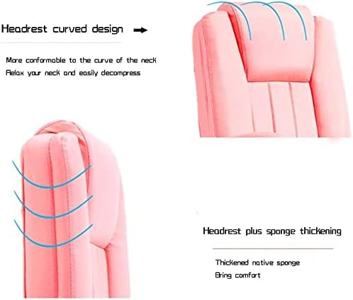 Office Chair Boss Chair Computer Chair Office Chair Reclining Gaming Seat PU Leather Chair with Footrest Ergonomic Swivel Chair Chair (Color : Off-White) Needed