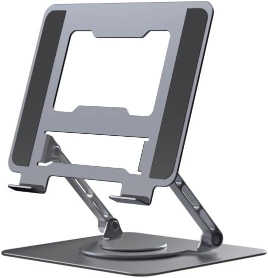 JSEIAJB Aluminum Alloy Rotating Folding Notebook Heat Sink Bracket(Gray)