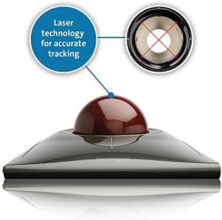 Kensington Wired SlimBlade Trackball Mouse (K72327U) Black