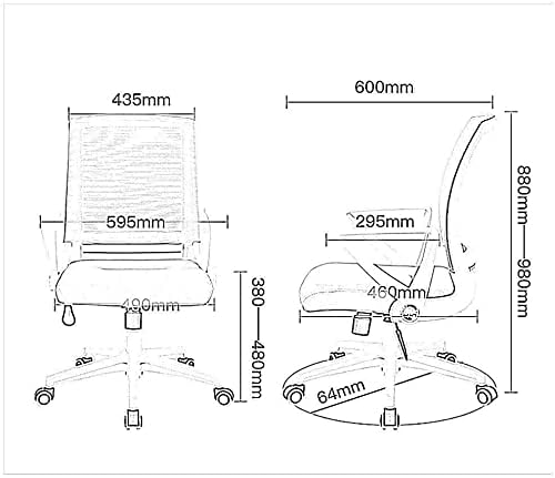 Chair Gaming Chair Ergonomic Mesh Chair Office Chair Computer Chair Lift Swivel Chair Office Chair Backrest Game Chair (Color : Gray)
