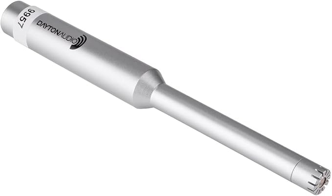 Dayton Audio EMM-6 Precision Omnidirectional Electret Condenser Microphone for Room Acoustic Analyzers and Audio Measurement Systems Calibration Data File with Response Graph Included