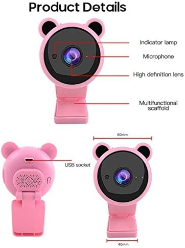 Computer Camera 1080P Free Drive with Microphone HD Online Course Teaching USB Network Computer Camera Live Video Conference (Color : As Shows)