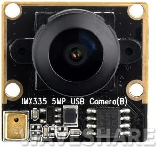 IMX335 5MP USB Camera (B) 2K Video Recording Better Sensitivity in Low-Light Condition USB2.0 Port 175° Wide Angle Wide Dynamic Range (IMX335 5MP USB Camera (B))