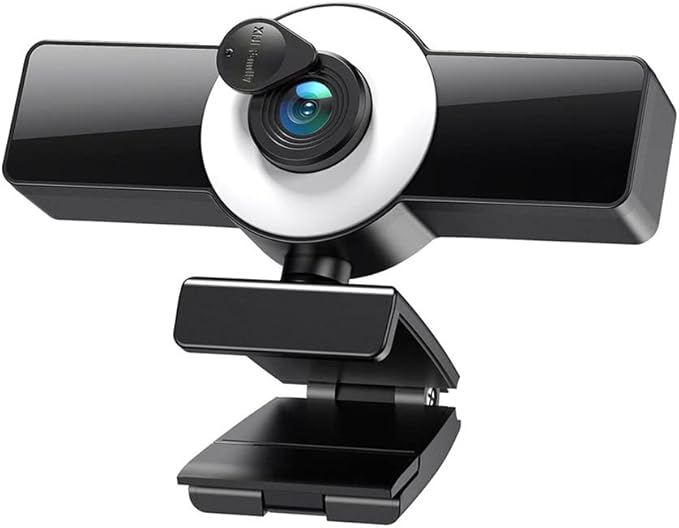Webcam 4K 8K Full Autofocus Web Camera with LED Fill Light Laptop Desktop for Video Conference