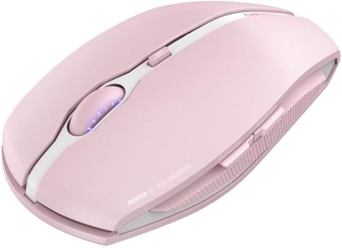 CHERRY GENTIX BT Wireless Bluetooth Mouse Multi-Device Function for up to 3 Devices Switchable Resolution (1000/2000 DPI) 7 Buttons and Scroll Wheel Battery Operated Black (Cherry Blossom)