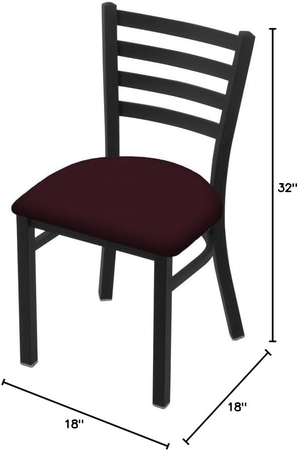 HBS 400 Jackie 18 Chair with Black Wrinkle Finish and Canter Bordeaux Seat