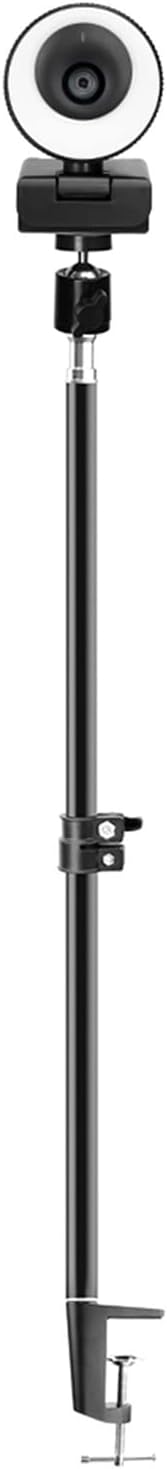 1080P Webcam 60FPS Autofocus HD Web Camera with Microphone Ring Light Web Cam for PC Computer Camera Ultra High Definition (Color : 60FPS with Tripod) (60FPS with Stand 3)