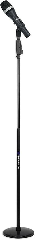 Audiosavings Bundle:(1) AKG D5S Dynamic Cardioid Pattern Vocal Microphone with On/Off Switch D5 S Mic Bundle with (1) Rockville RVMIC4 Round-Base Microphone Stand with Hand Clutch (2 Items)