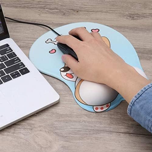 Nsipan Custom Mouse Pad with Wrist Rest Personalized Wrist Support Memory Foam Mat Mouse Mat with Photo Text Slip-Resistance Silicone