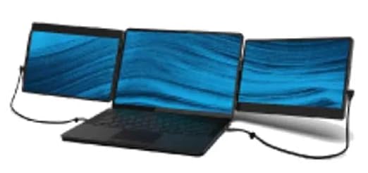 Luxor SideTrak Swivel Triple HD 12.5 Inch Attachable Portable Monitor