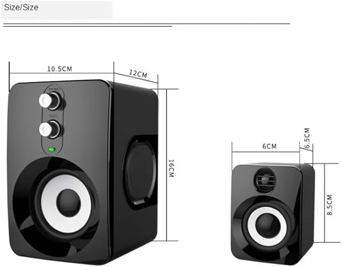 Diaphragm Speaker Computer Universal 2.1 Bass Speakers Desktop Audio