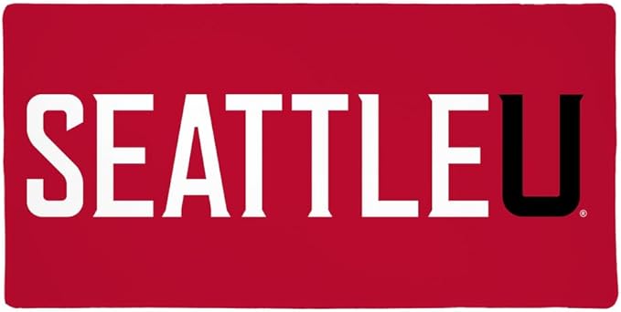 Seattle University Redhawks Logo Large Gaming Mouse Pad Desk Mat with Stitched Edges Non-Slip Base for Gamer Home and Office 31.5 x 15.7