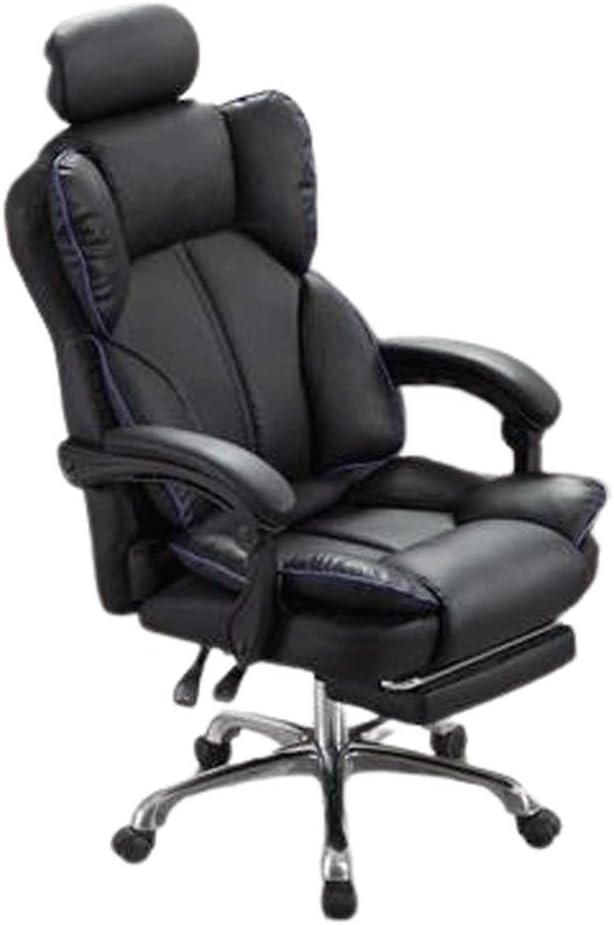 YYDS Chair Reclining Esports Chair Office Boss Chair Luxury Ergonomic Computer Gaming Chair Household Armchair with Footrest Ergonomically (Color : Black Size : Nylon feet)