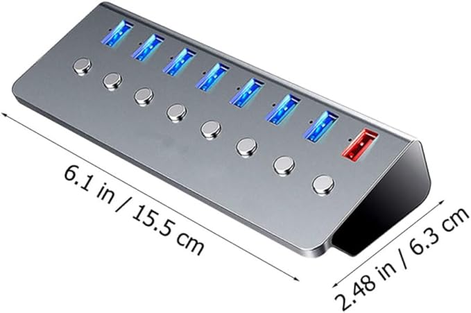 1pc USB Hub Ports USB Splitter Charging Port Compact Multi-Functional for Laptops and Portable Design for Travel and Work