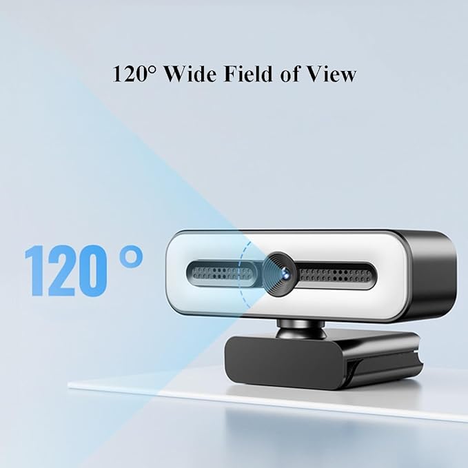 GIZNXBA Webcam with Microphone &amp Privacy Cover for PC/Laptop USB Computer Camera Plug &amp Play with Auto Light Correction Wide Field of View for Video Calls Live Streaming(1080P)