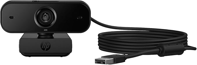 HP 435 Webcam - 2 Megapixel - USB 2.0 Type A - Full HD - 1920 x 1080 Video - Auto-Focus - 85° Angle - Tripod Mount - Microphone - Windows 10 Windows 11 Mac OS X 10.10 Yosemite