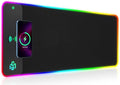 GIM Wireless Charging RGB Gaming Mouse Pad 15W LED Mouse Mat 800x300x4MM 10 Light Modes Extra Large Mousepad Non-Slip Rubber Base Computer Keyboard Mat for Gaming MacBook PC Laptop Desk