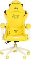 Game Chaire-Sports Game Seat Cute Computer Chair Home Office Anchor Broadcast Chair Professional Racing Chair Yellow-B