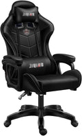 Office Gaming Chair Computer Chair Boys Home Boss Chair Ergonomic Chair Seat Game Chair Lift Reclining Swivel Office Chair (Size:Nylon feetColor:Black)