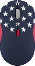 Lenovo 350 Bluetooth Silent Mouse (Fan Edition) Wireless Ergonomic Ambidextrous Design Bluetooth 5.3 Adjustable DPI up to 2400 36 Month Battery Life Recycled Materials USA Flag