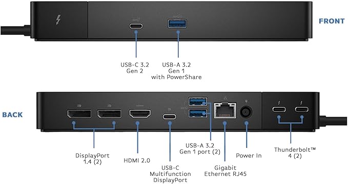 Dell Thunderbolt Dock WD22TB4 - Boomph's Comprehensive Ultimate Performance Dock Solution for Your Workspace
