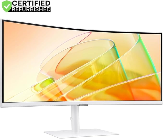 Samsung LS34C650TANXGO 34 inch ViewFinity S65TC Ultra-WQHD 100Hz AMD FreeSync HDR10 Curved Monitor (Renewed) Bundle with 2 YR CPS Enhanced Protection Pack