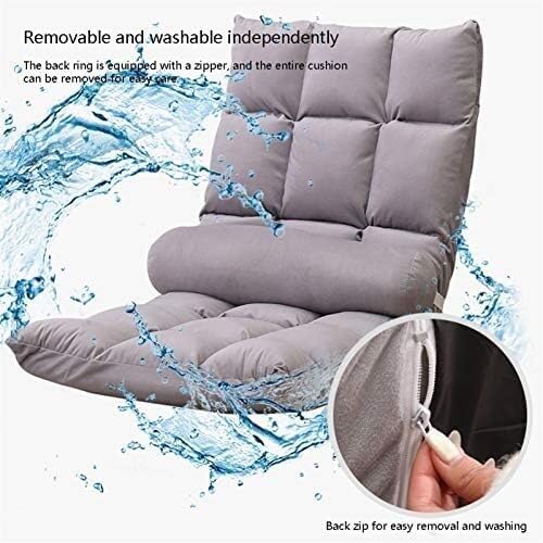 ELEFOCUS Floor Chair on Bed 5 Gears Adjustable Leisure Meditation Chair with Backrest Removable and Washable