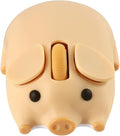 Cute Bluetooth Wireless Mouse with 2.4GHz USB Receiver Cartoon Pig Dual Mode Computer Mouse Silent Clicks Optical Mice for Laptops Mac iPad PC Chromebook Office Students Home Gift(Yellow)