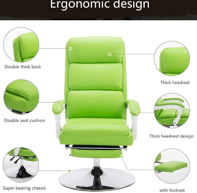 Office Chair Gaming Chair Computer Chair Beauty Chair Reclining Makeup Seat Waist Massage Soft Stool Household Lift Swivel Chair with Footrest Computer Seat