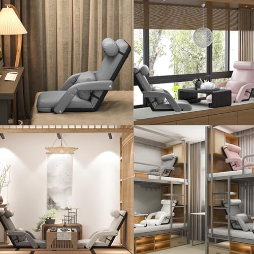 BTZHY Floor Chair Floor Chair with Backrest Foldable Floor Chair Adult Lazy Sofa Meditation Chair Window Chair Multi-Angle Floor Seating Reading Chair Floor Couch Recliner Gaming Floor Chairs(/Beige)