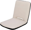 Floor Chair with Back Support Floor Chairs for Adults Folding Floor Gaming Chair Portable Legless Chair 5 Adjustable Position for Balcony Reading Bedroom Study RoomWhite