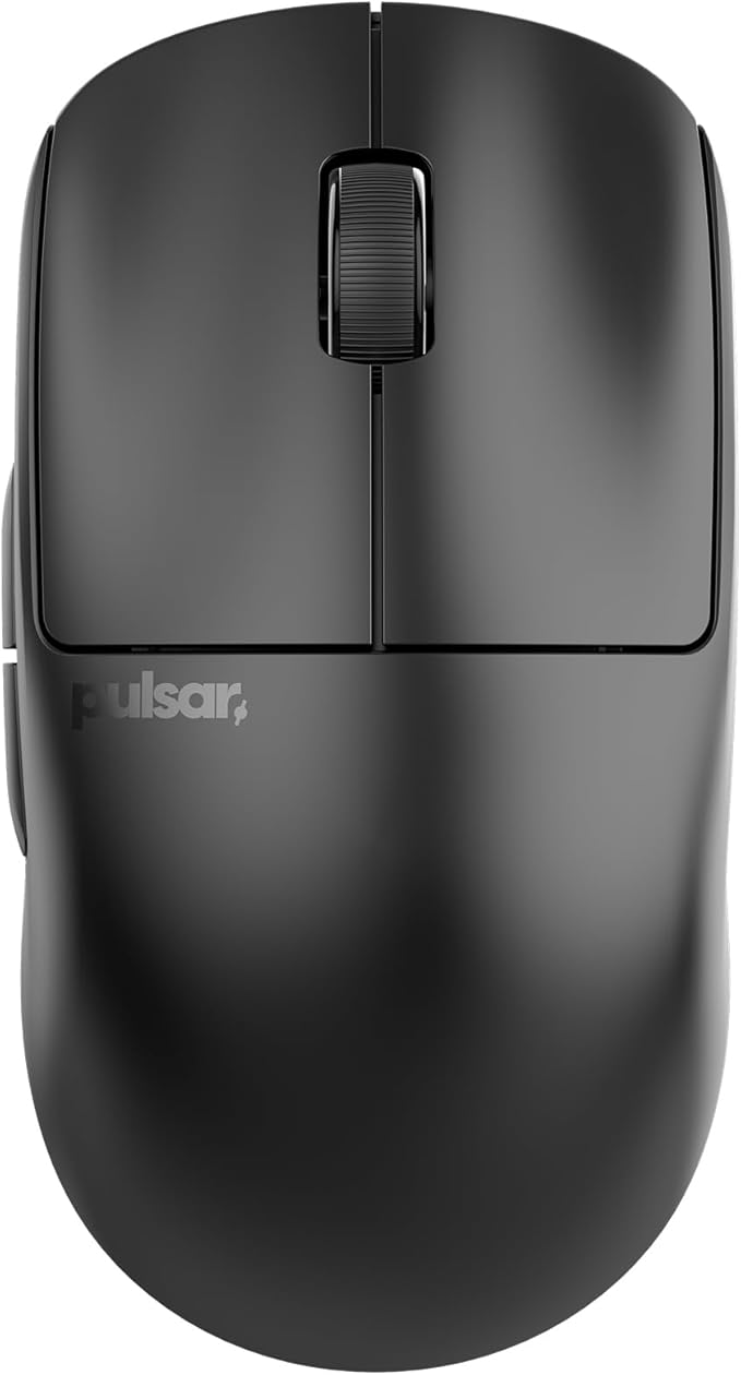 Pulsar Gaming Gears X2V2 Mini Wireless Gaming Mouse Ultra Lightweight 1.80 oz (51 g) Symmetrical Optical Switch 2.4 Ghz 1 ms 26000 DPI PAW3395 Sensor (Mini Wireless Black) (Renewed)
