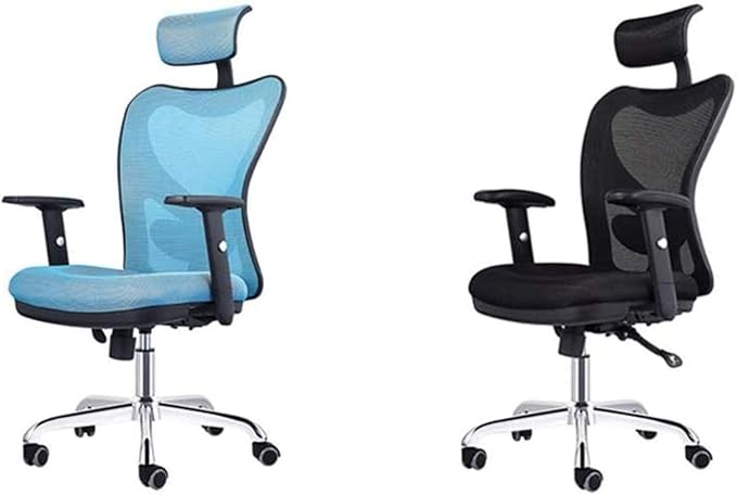 Gaming Chair for Home Armchair Game Chairs Office ArmchairsLift Swivel Chair Ergonomic Mesh Chair Seat Stool Chair (Color:Blue)