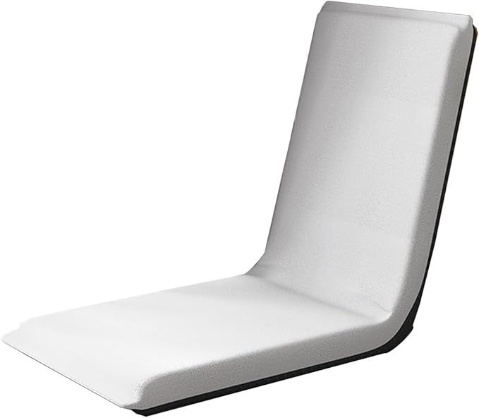 GIZNXBA Floor Chair Adjustable Meditation Chair Padded Floor Chair with 5 Adjustable Positions Folding Floor Gaming Chair Soft Floor Seat for Living Room Bedroom Yoga Room(/Gray B)